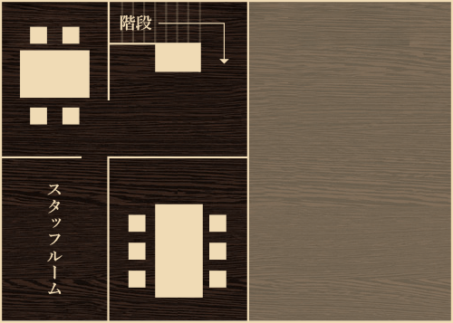 二階の店内見取り図